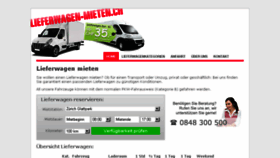 What Lieferwagen-mieten.ch website looked like in 2018 (5 years ago)