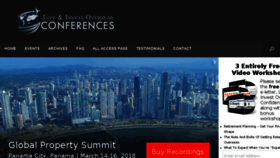What Liveandinvestoverseasconferences.com website looked like in 2018 (6 years ago)