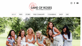 What Laneofroses.com website looked like in 2018 (6 years ago)