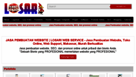 What Losari.web.id website looked like in 2018 (5 years ago)