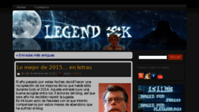 What Legendsk.com website looked like in 2018 (7 years ago)