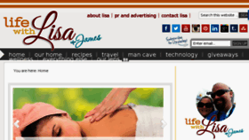 What Lifewithlisa.com website looked like in 2018 (5 years ago)