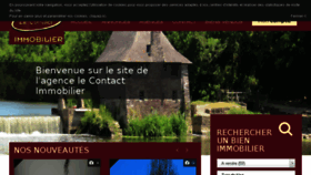What Lecontact-immobilier.fr website looked like in 2018 (5 years ago)