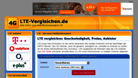 What Lte-vergleichen.de website looked like in 2018 (5 years ago)