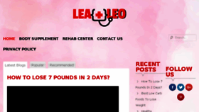 What Lealeo.com website looked like in 2018 (5 years ago)