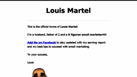 What Louismartel.com website looked like in 2018 (5 years ago)