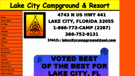 What Lakecitycampground.com website looked like in 2018 (6 years ago)