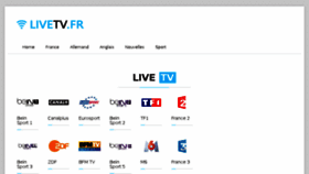 What Livetv.fr website looked like in 2018 (5 years ago)
