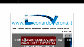 What Leonardoverona.it website looked like in 2018 (5 years ago)