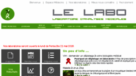 What Lelabo.pro website looked like in 2018 (5 years ago)