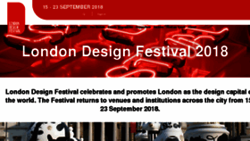 What Londondesignfestival.com website looked like in 2018 (5 years ago)