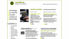 What Learn365.net website looked like in 2018 (6 years ago)