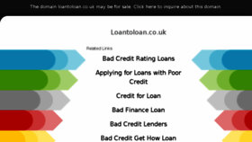 What Loantoloan.co.uk website looked like in 2018 (5 years ago)