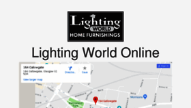 What Lightingworldonline.co.uk website looked like in 2018 (6 years ago)