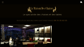 What La-maison-des-chaises.com website looked like in 2018 (5 years ago)