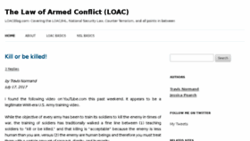 What Loacblog.com website looked like in 2018 (5 years ago)