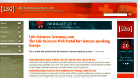 What Life-sciences-germany.com website looked like in 2018 (5 years ago)