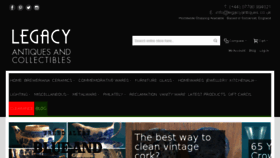 What Legacyantiques.co.uk website looked like in 2018 (5 years ago)