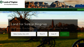 What Landsofvirginia.com website looked like in 2018 (5 years ago)