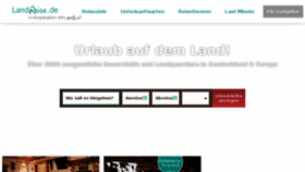 What Landtourismus.de website looked like in 2018 (5 years ago)