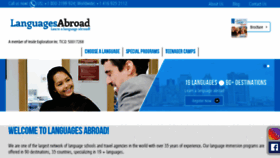 What Languagesabroad.com website looked like in 2018 (5 years ago)