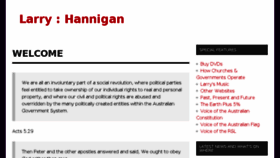 What Larryhannigan.com website looked like in 2018 (5 years ago)