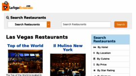 What Lasvegasrestaurants.com website looked like in 2018 (5 years ago)