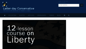What Latterdayconservative.com website looked like in 2018 (5 years ago)