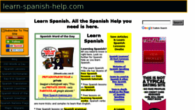 What Learn-spanish-help.com website looked like in 2018 (5 years ago)