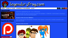 What Legendaryfrog.com website looked like in 2018 (6 years ago)