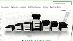 What Lexmark.com.br website looked like in 2018 (6 years ago)