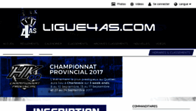 What Ligue4as.com website looked like in 2018 (5 years ago)