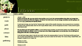 What Lililicious.net website looked like in 2018 (5 years ago)