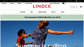 What Lindex.se website looked like in 2018 (5 years ago)