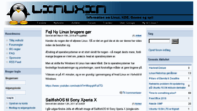 What Linuxin.dk website looked like in 2018 (5 years ago)