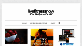 What Livefitnessnow.com website looked like in 2018 (5 years ago)