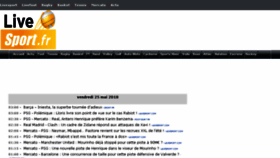 What Livesport.fr website looked like in 2018 (7 years ago)