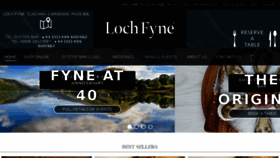 What Lochfyne.com website looked like in 2018 (5 years ago)