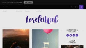 What Loreleiweb.com website looked like in 2018 (5 years ago)