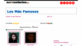 What Los-mas-famosos.com website looked like in 2018 (5 years ago)