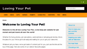 What Lovingyourpet.co.uk website looked like in 2018 (5 years ago)
