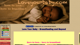 What Loveyourbaby.com website looked like in 2018 (5 years ago)