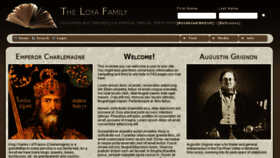 What Loyafamily.com website looked like in 2018 (5 years ago)