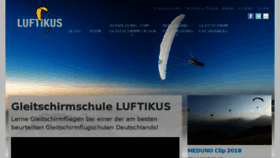 What Luftikus-flugschule.de website looked like in 2018 (5 years ago)