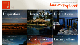 What Luxuryexplorer.com website looked like in 2018 (5 years ago)