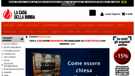What Lacasadellabibbia.it website looked like in 2018 (6 years ago)