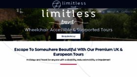 What Limitlesstravel.org website looked like in 2018 (5 years ago)