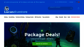 What Lucasdivestore.com website looked like in 2018 (5 years ago)