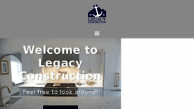 What Legacyconstructionri.com website looked like in 2018 (5 years ago)