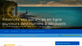 What Lignevacances.com website looked like in 2018 (5 years ago)
